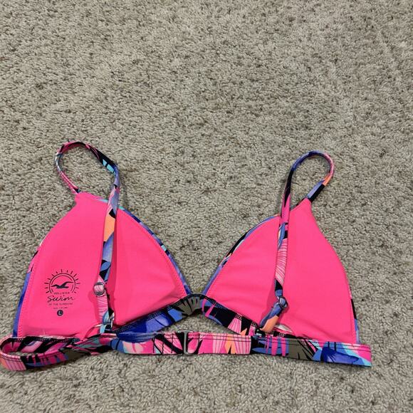 Hollister Size L Swimsuit 2-pc Swim Bikini SET Top & Bottoms ORANGE FLORAL F25 - Picture 5 of 10